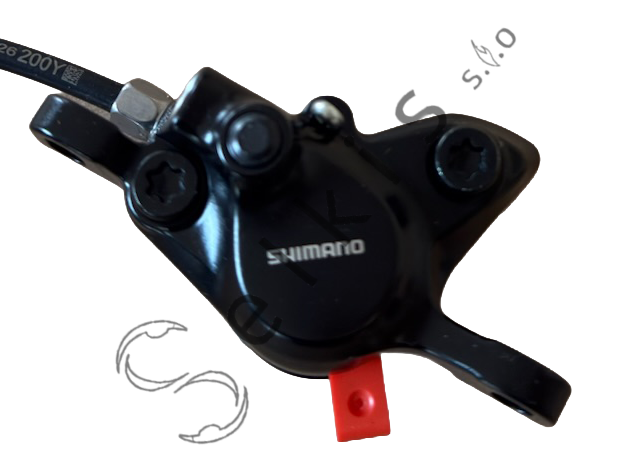 Shimano disc brake – assembled J-kit set, BL-MT200 (L) + BR-MT200 (F), hose 850 mm (SM-BH59-SS black) + assembled J-kit set, BL-MT200 (R) + BR-MT200 (R), hose 2000 mm (SM-BH59-SS black)