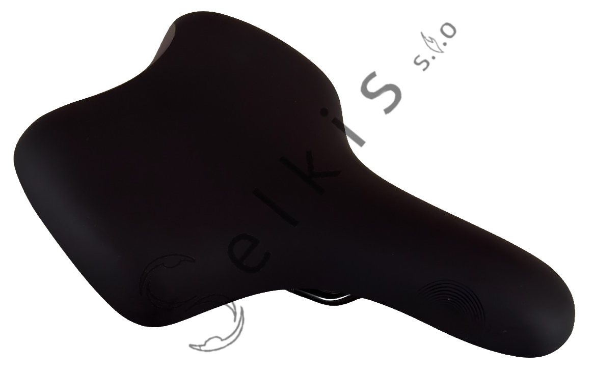 Saddle Selle Royal 80D4URM, cover: black, rail type: standard saddle rail type (7×7), rail colour: black steel ED + white scale, rail mounting: none