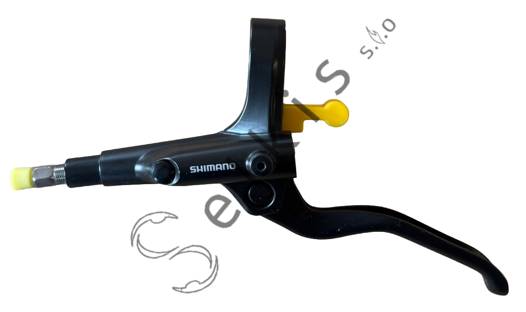 Shimano MT201 disc brake set (pair: left/front + right/rear), black, resin pads (without cooler), hose 850 > 2000 mm (SM-BH59-SS black), SM-MA-F180P/P2, bulk