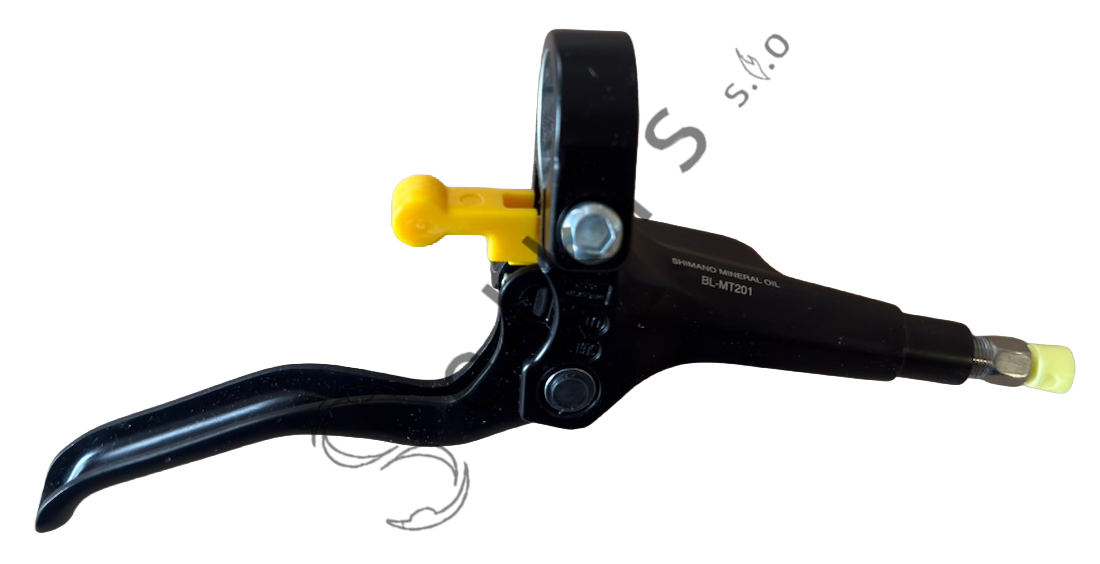Shimano MT201 disc brake set (pair: left/front + right/rear), black, resin pads (without cooler), hose 850 > 2000 mm (SM-BH59-SS black), SM-MA-F180P/P2, bulk