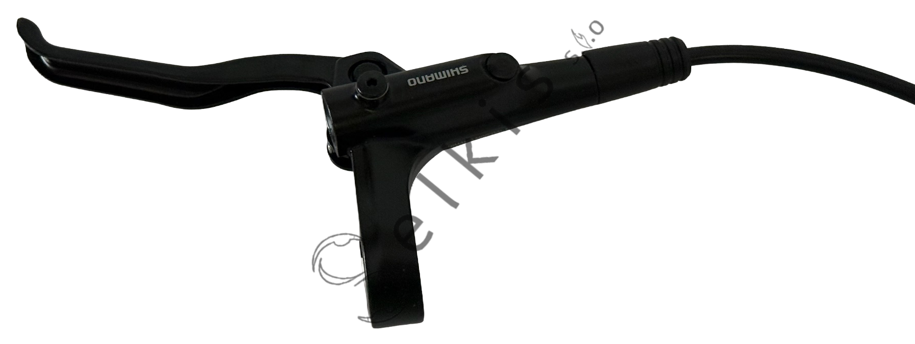 Shimano MT200 disc brake set (pair: left/front + right/rear), black, without adapter, resin pads (without cooler), incl. olive and connecting insert, hose 1000 > 2000 mm (SM-BH59-SS black)
