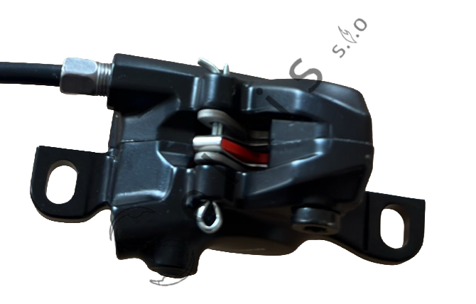 Shimano MT201 disc brake set (pair: left/front + right/rear), black, resin pads (without cooler), hose 850 > 2000 mm (SM-BH59-SS black), SM-MA-F180P/P2, bulk