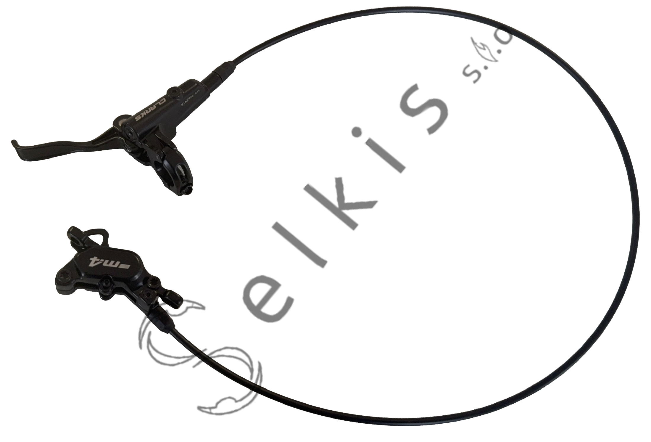 Brake set Clarks M4 (front + rear), incl. brake levers, hose 880 > 1600 mm
