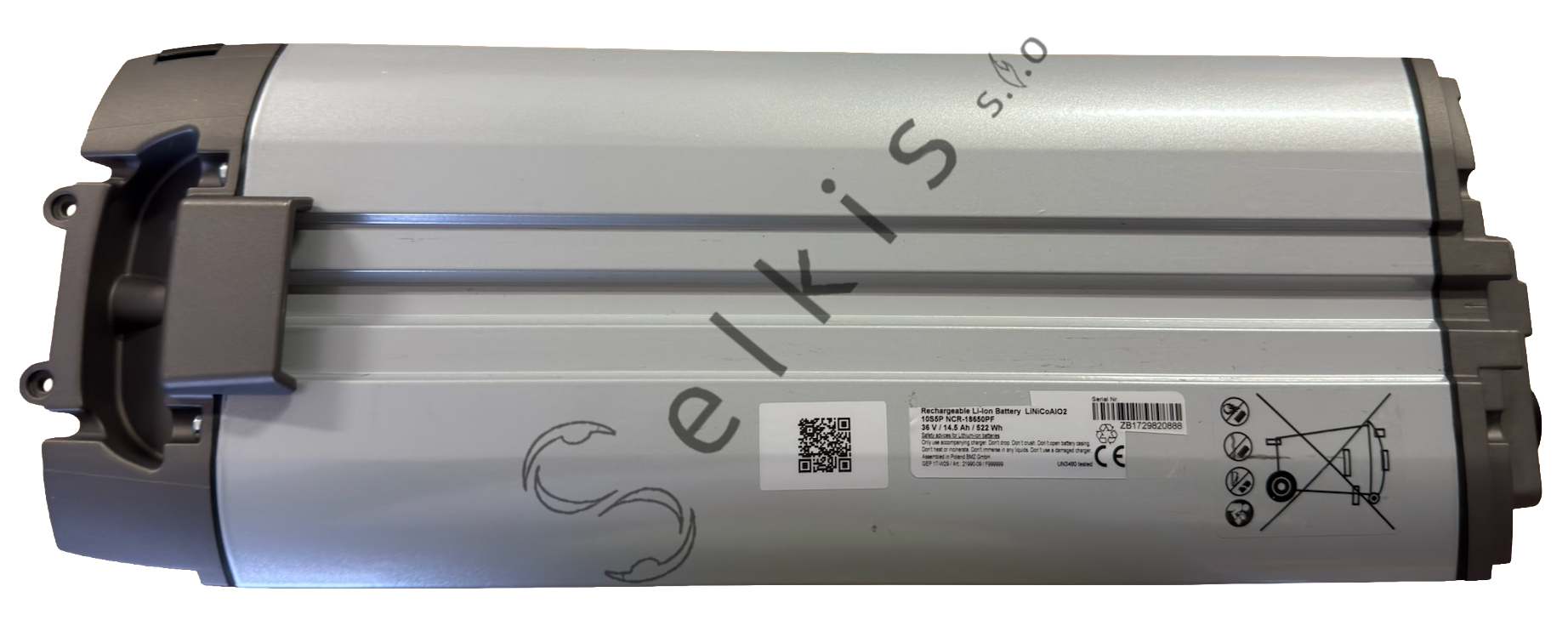 Battery BMZ Batt.Pak Ion-500-2 series 36V 14.5Ah silver 14