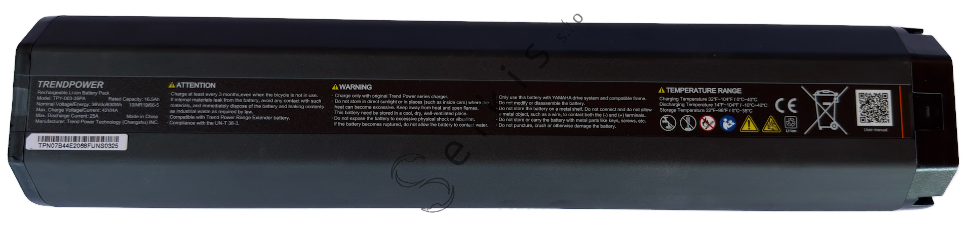 Battery SIMPLO INTUBE 630Wh