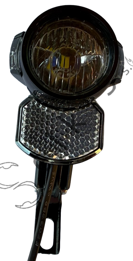 Front light AXA BLUELINE 30 E-BIKE 6V JST (55 cm) with bracket
