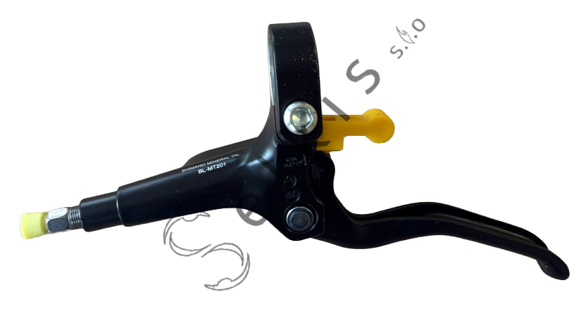 Shimano MT201 disc brake set (pair: left/front + right/rear), black, resin pads (without cooler), hose 850 > 2000 mm (SM-BH59-SS black), SM-MA-F180P/P2, bulk
