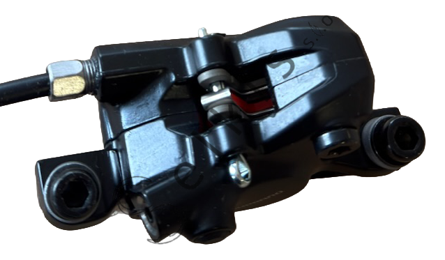 Shimano MT201 disc brake set (pair: left/front + right/rear), black, resin pads (without cooler), hose 850 > 2000 mm (SM-BH59-SS black), SM-MA-F180P/P2, bulk