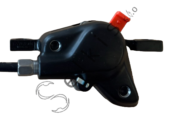 Shimano MT201 disc brake set (pair: left/front + right/rear), black, resin pads (without cooler), hose 850 > 2000 mm (SM-BH59-SS black), SM-MA-F180P/P2, bulk