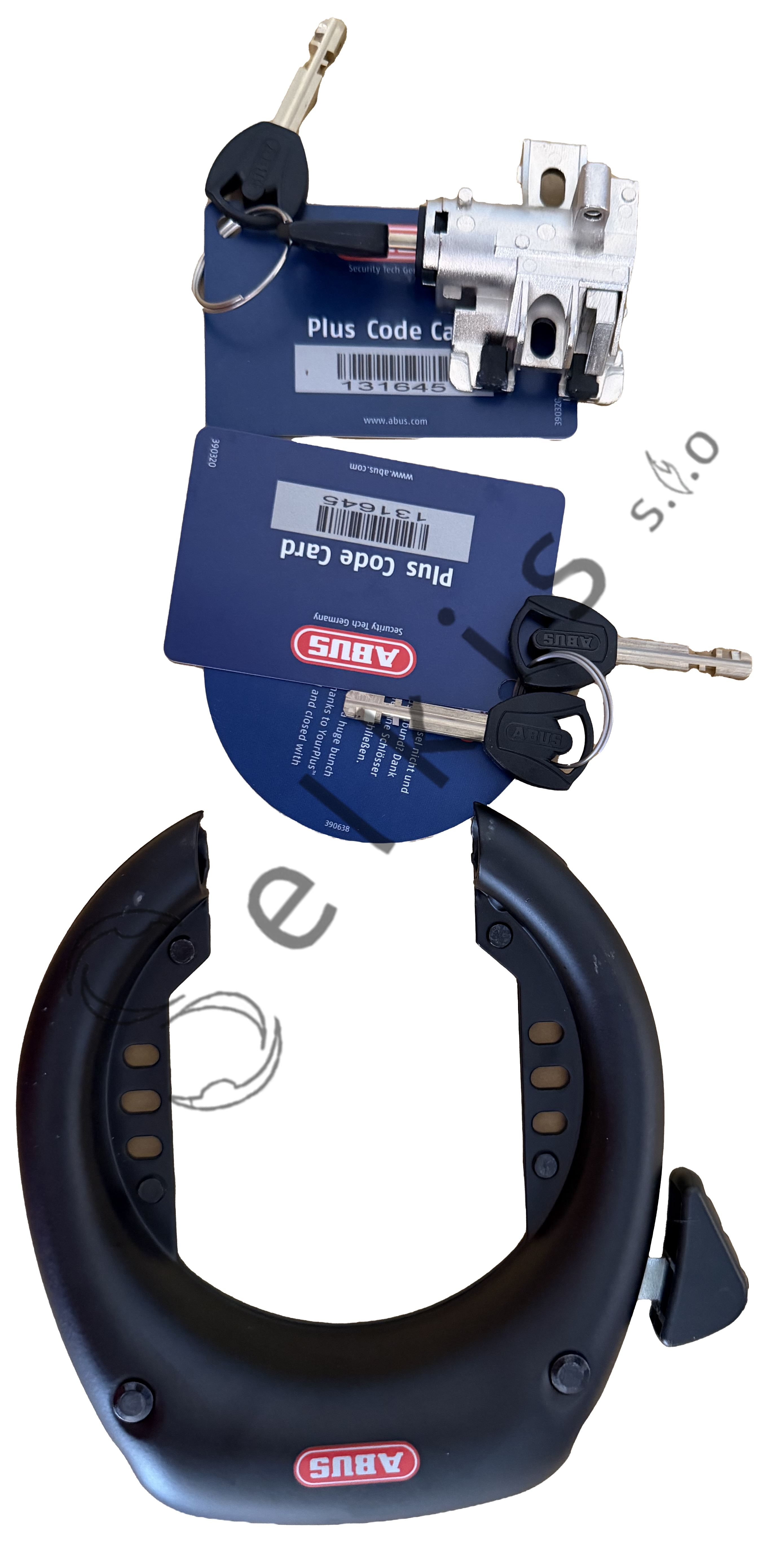 Abus frame lock Shield 5750L black plus battery lock DT2