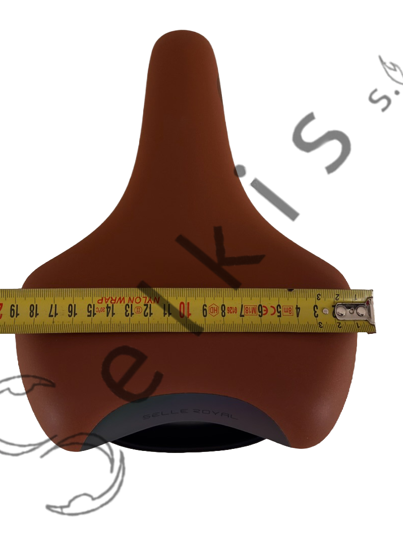 Saddle Selle Royal 80D4URM018051, cover: 8051 honey brown, rail type: standard saddle rail type (7×7), rail colour: black steel ED + white scale, rail mounting: none