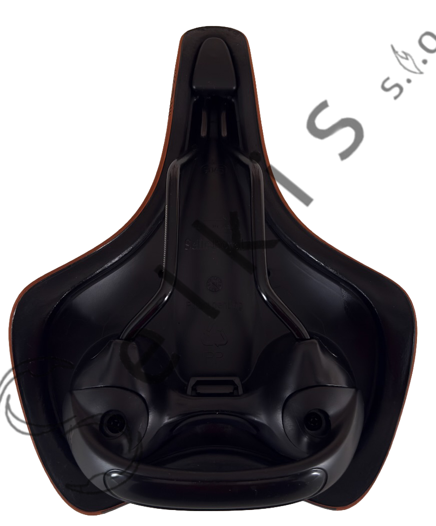 Saddle Selle Royal 80D4URM018051, cover: 8051 honey brown, rail type: standard saddle rail type (7×7), rail colour: black steel ED + white scale, rail mounting: none