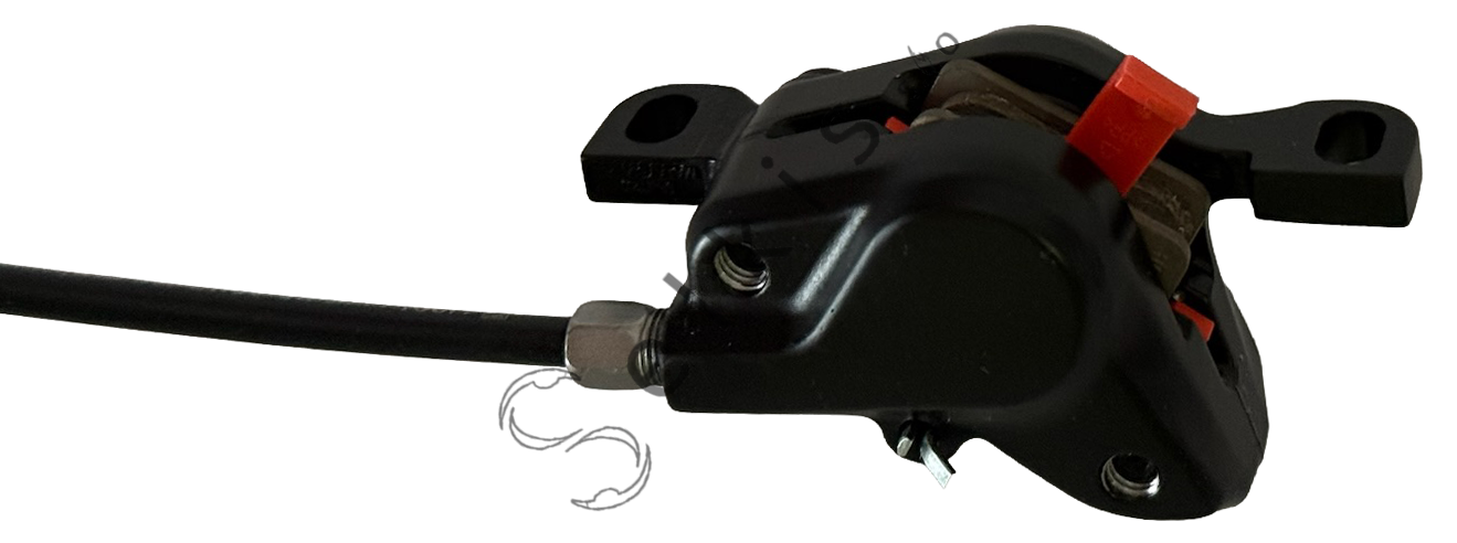 Shimano MT200 disc brake set (pair: left/front + right/rear), black, without adapter, resin pads (without cooler), incl. olive and connecting insert, hose 1000 > 2000 mm (SM-BH59-SS black)