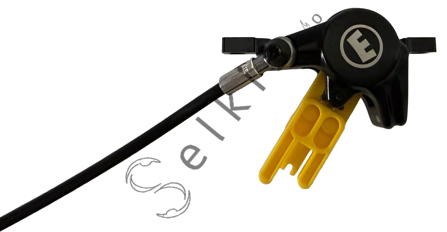 Magura MT4 disc brakes for e-bike, front and rear wheel, Easy Route 2 rings, length 1600 millimetres