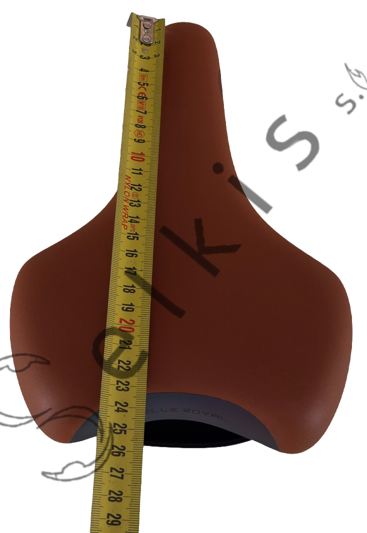 Saddle Selle Royal 80D4URM018051, cover: 8051 honey brown, rail type: standard saddle rail type (7×7), rail colour: black steel ED + white scale, rail mounting: none