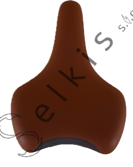 Saddle Selle Royal 80D4URM018051, cover: 8051 honey brown, rail type: standard saddle rail type (7×7), rail colour: black steel ED + white scale, rail mounting: none