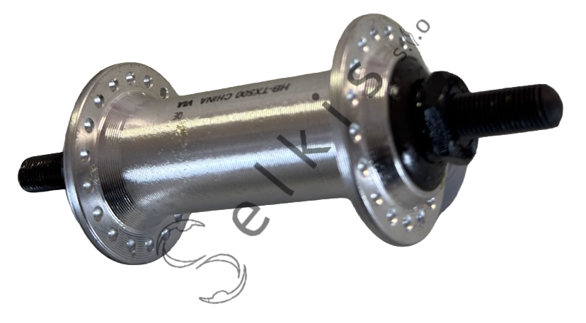 Hub front Shimano SH-TX500, silver, spacing 100/140 mm, aluminium, 36 holes, with nuts
