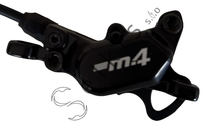 Front brake Clarks M4 incl. brake lever, hose 880 mm
