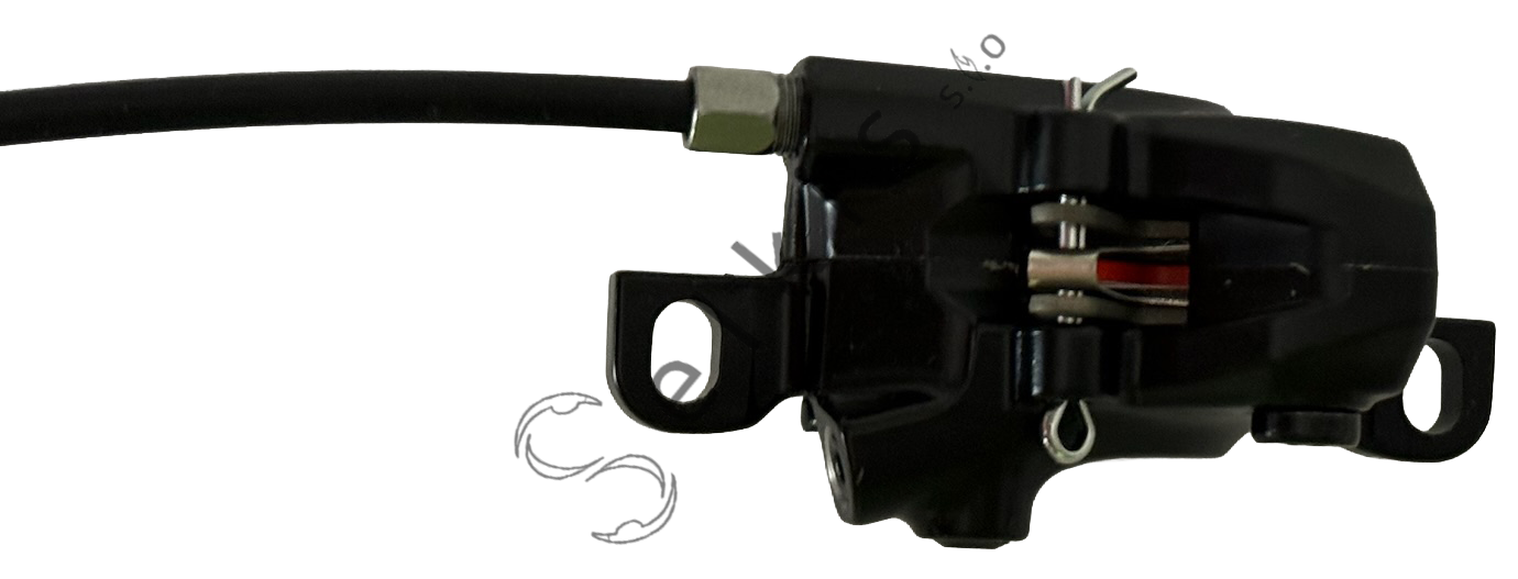 Shimano MT200 disc brake set (pair: left/front + right/rear), black, without adapter, resin pads (without cooler), incl. olive and connecting insert, hose 1000 > 2000 mm (SM-BH59-SS black)