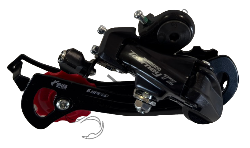 Derailleur Shimano TZ500 GS Tourney, black, 6-speed, without hanger