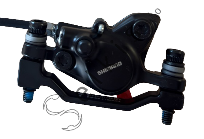 Shimano disc brake – assembled J-kit set, BL-MT200 (L) + BR-MT200 (F), hose 850 mm (SM-BH59-SS black) + assembled J-kit set, BL-MT200 (R) + BR-MT200 (R), hose 2000 mm (SM-BH59-SS black)
