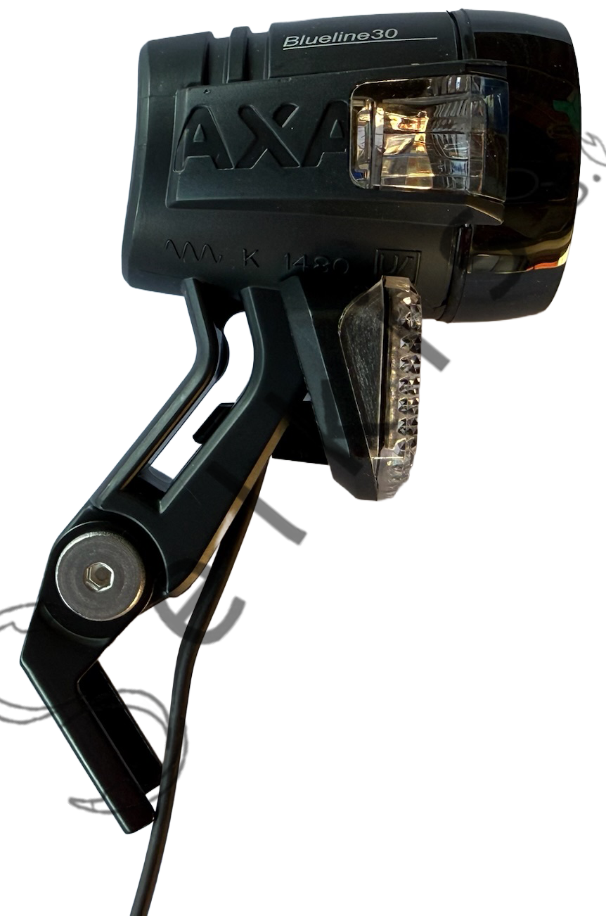 Front light AXA BLUELINE 30 E-BIKE 6V JST (55 cm) with bracket