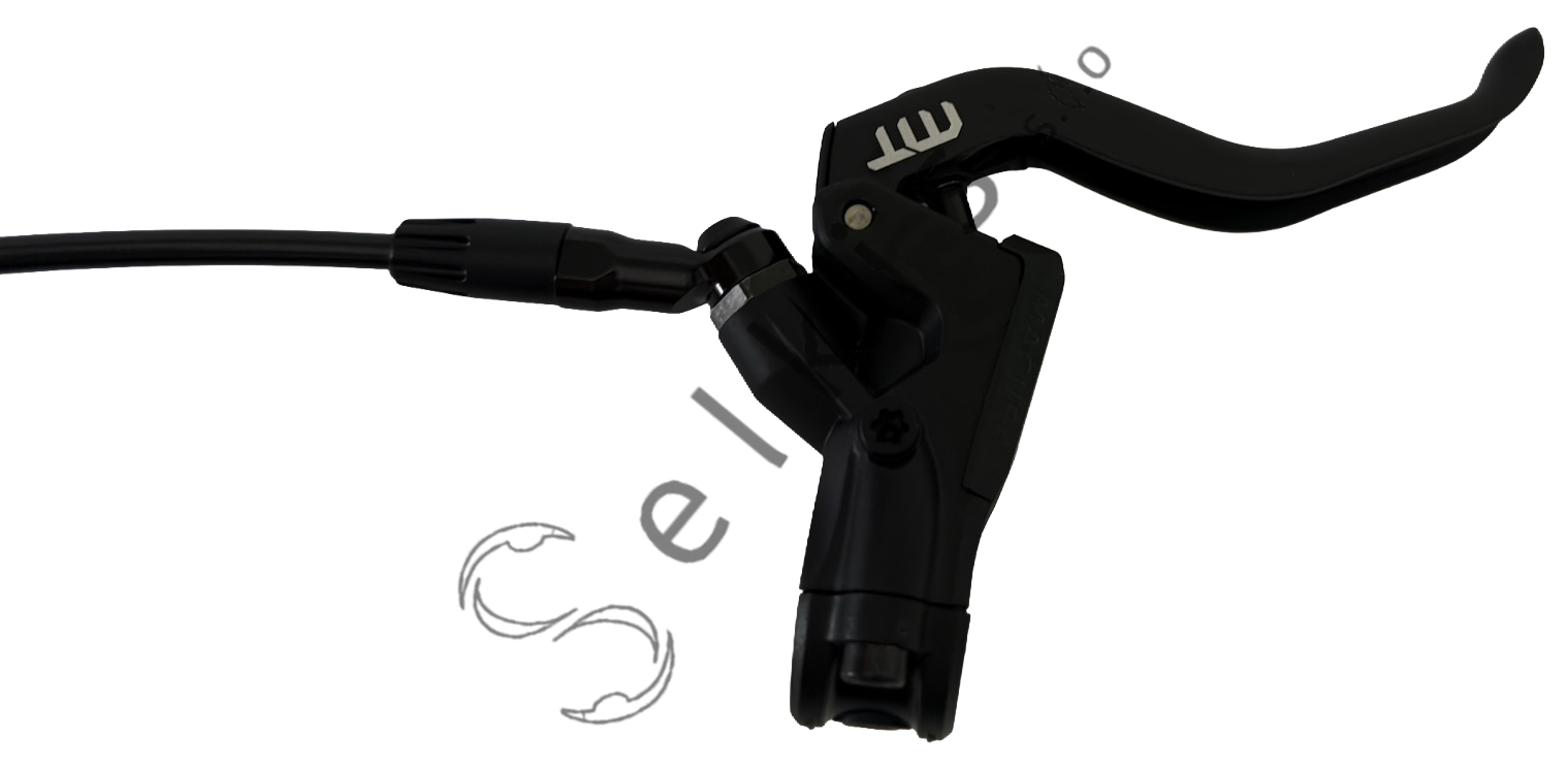 Magura MT4 disc brakes for e-bike, front and rear wheel, Easy Route 2 rings, length 1600 millimetres