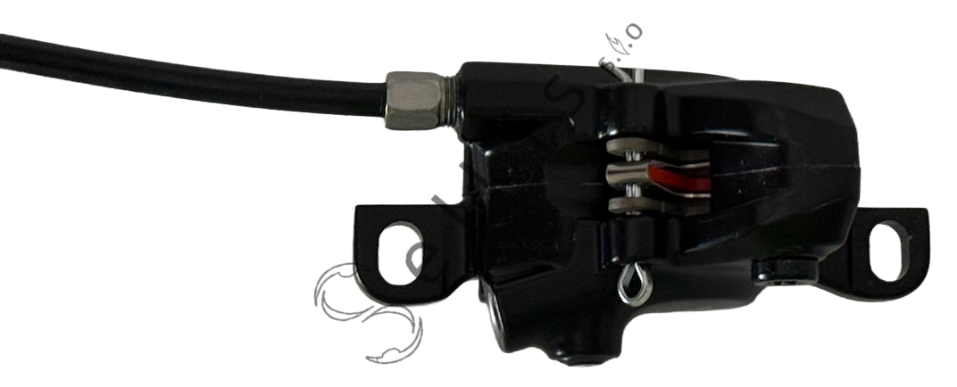 Shimano MT200 disc brake set (pair: left/front + right/rear), black, without adapter, resin pads (without cooler), incl. olive and connecting insert, hose 1000 > 2000 mm (SM-BH59-SS black)