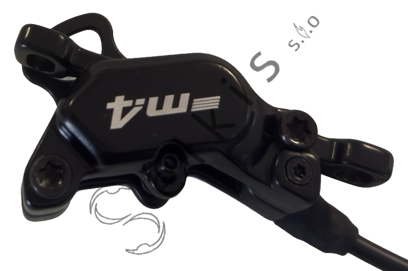 Brake set Clarks M4 (front + rear), incl. brake levers, hose 880 > 1600 mm