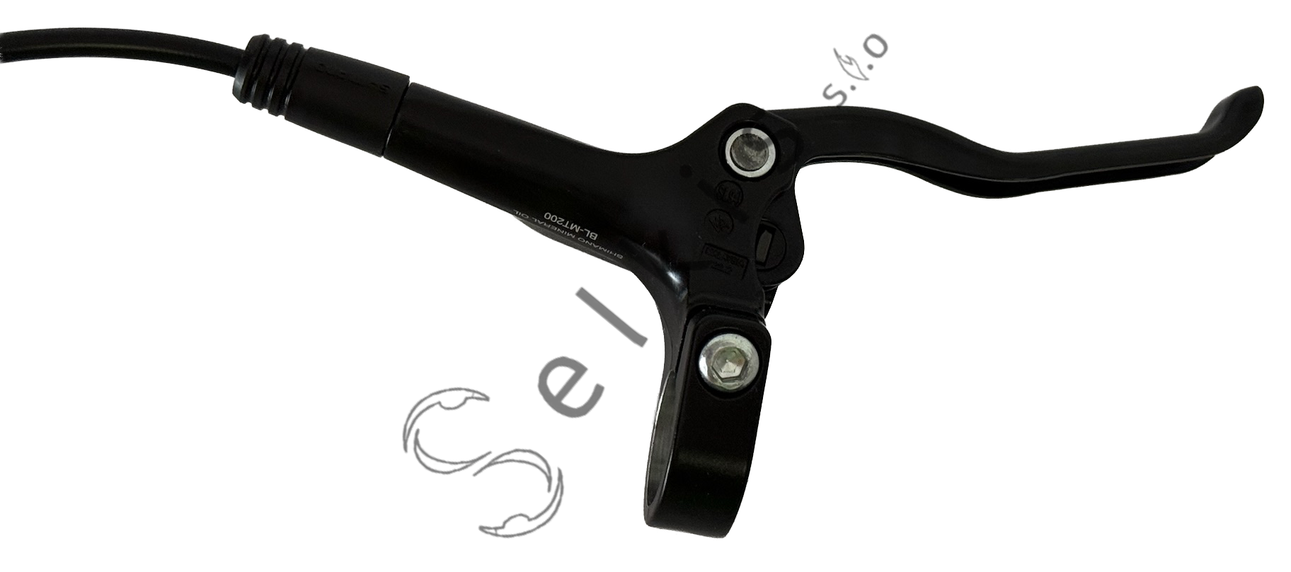 Shimano MT200 disc brake set (pair: left/front + right/rear), black, without adapter, resin pads (without cooler), incl. olive and connecting insert, hose 1000 > 2000 mm (SM-BH59-SS black)