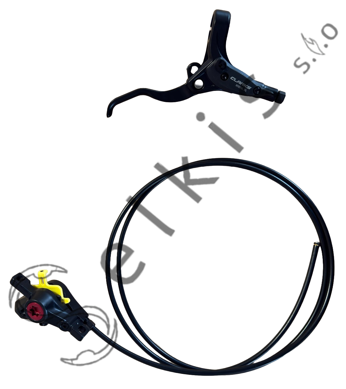 Brake set Clarks M2 (front + rear), incl. brake levers, hose 900 > 1500 mm