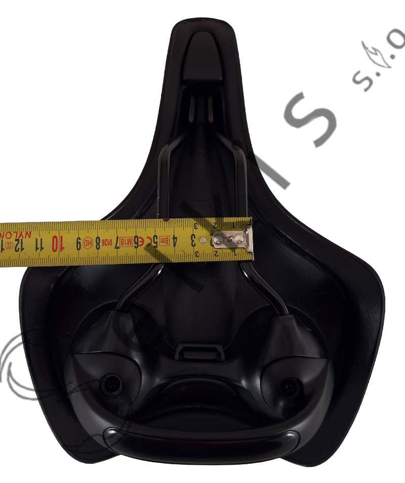 Saddle Selle Royal 80D4URM, cover: black, rail type: standard saddle rail type (7×7), rail colour: black steel ED + white scale, rail mounting: none